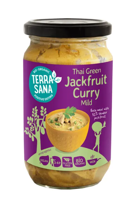 Terrasana Sauce curry thai vert au jackfruit bio 350g